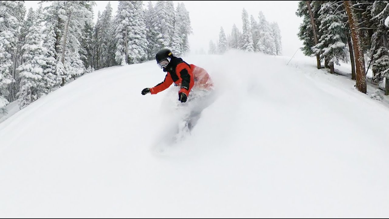 Snowboarding Knee Deep Colorado Powder (Season 6, Day 33) YouTube