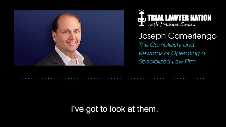Don't Miss Joe Camerlengo on Trial Lawyer Nation