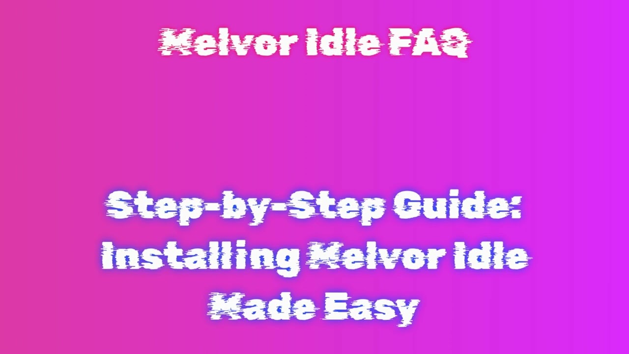 Melvor Idle Game: Where to Get the Download Link