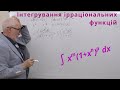 ІЧ12. Інтегрування ірраціональних функцій.