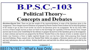BPSC 103 Solved Assignment 2022-23 | BPSC 103 Solved Assignment 2022-23 English medium | BPSC 103