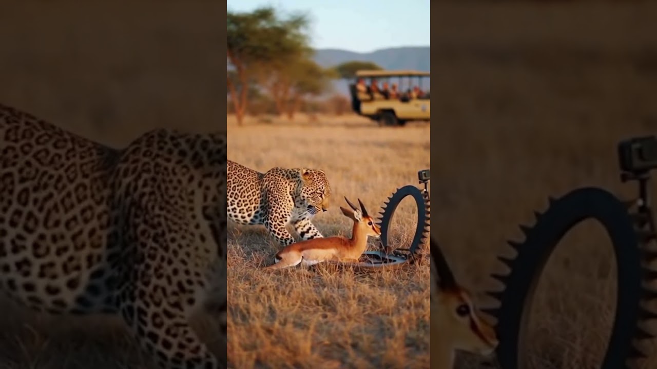 Will the leopard escape the trap and get the chance to survive another day 