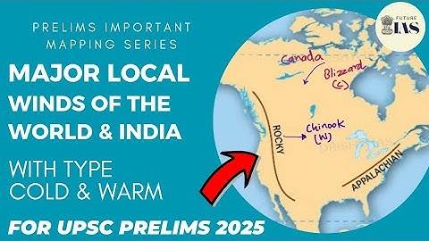 Major Local Winds of the World and India | Cold & Warm Winds | UPSC Prelims 2025 Mapping Series