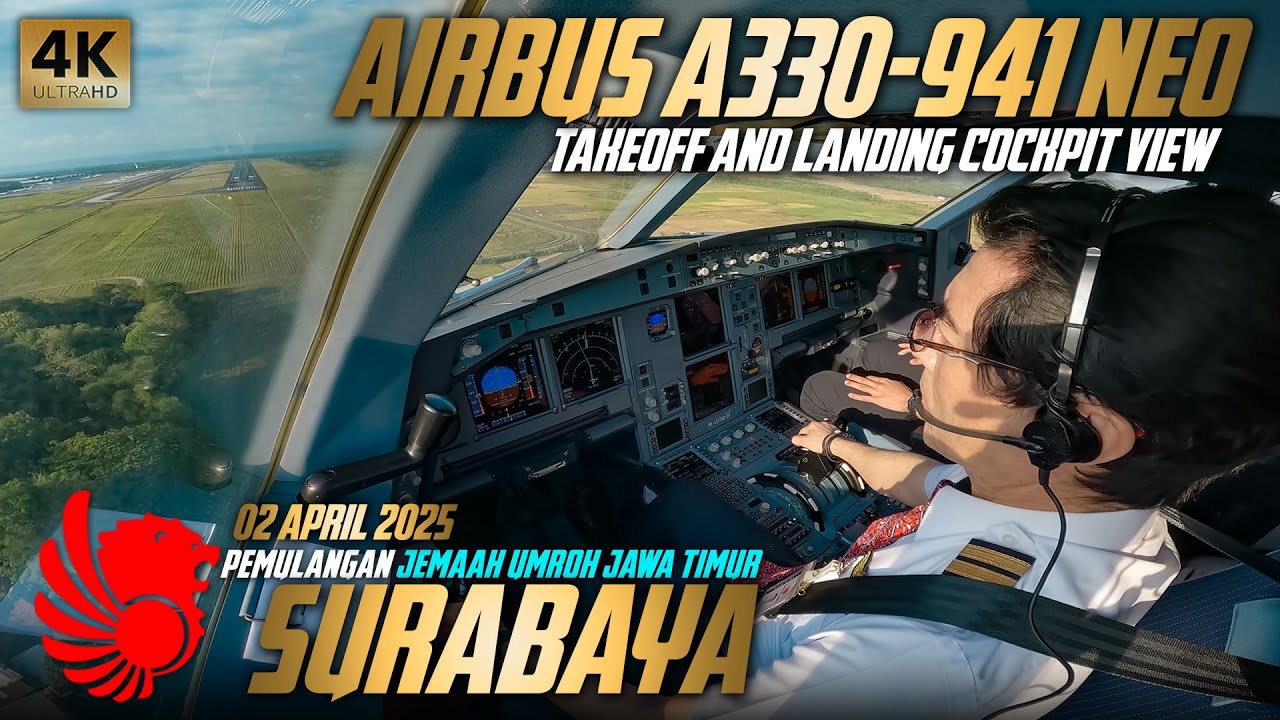 PENERBANGAN UMROH LION AIR A330NEO JEDDAH KE SURABAYA