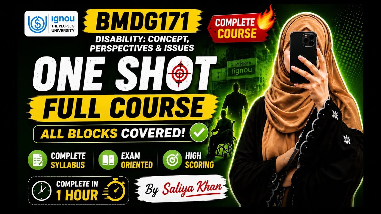 BMDG171 One Shot Full Course 🔥 | Complete All Blocks in 1 Hour 😱 | IGNOU June TEE Exam Preparation