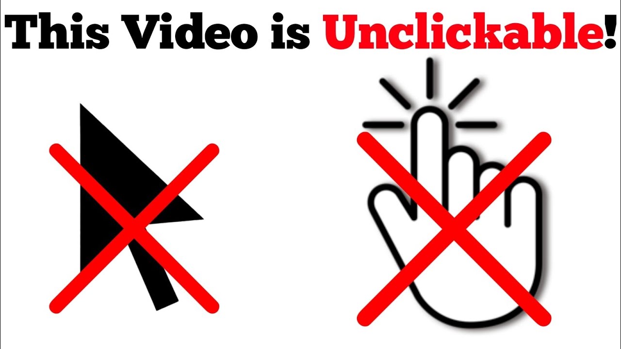 You cannot click on this video... (1000%) - YouTube