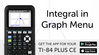 Integral in Graph Menu - Manual for TI-84 Plus CE Graphing Calculator screenshot 5