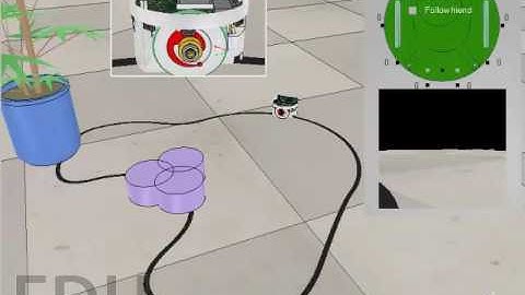 V-Rep Simulation - Obstacle Avoidance