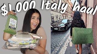MASSIVE WHAT I BOUGHT IN ITALY HAUL (PART 1)