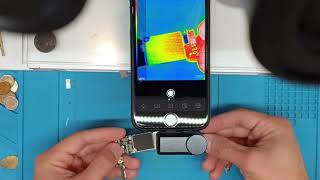 We fixed the shortcircuited iPhone 6s Plus device with a thermal camera AKAN TEKNIK