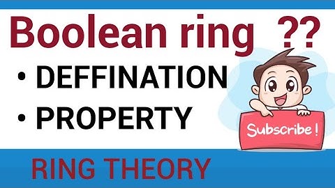Boolean Ring