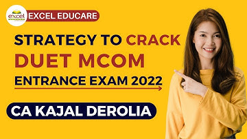 DU PG 2022 | DUET M.Com Entrance 2022 | Strategy to crack DUET Mcom | Delhi University | DU | DUET |