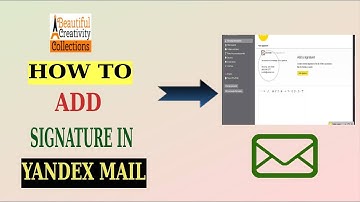 Complete process of add signature in yandex mail