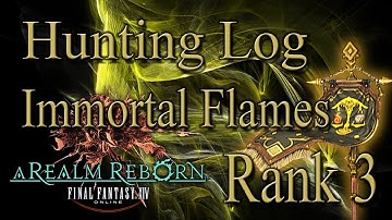 Final Fantasy XIV: A Realm Reborn - Immortal Flames Rank 3 - Hunting Log Guide