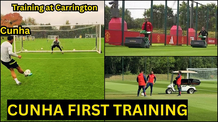 Matheus Cunha FIRST TRAINING under Ruben Amorim as Man United preparations at Carrington vs Leeds