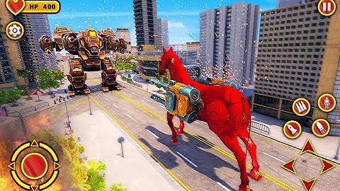 Flying Horse Robot Transform Part-2 | New Horse Shooting Android GamePlay | By Game Crazy