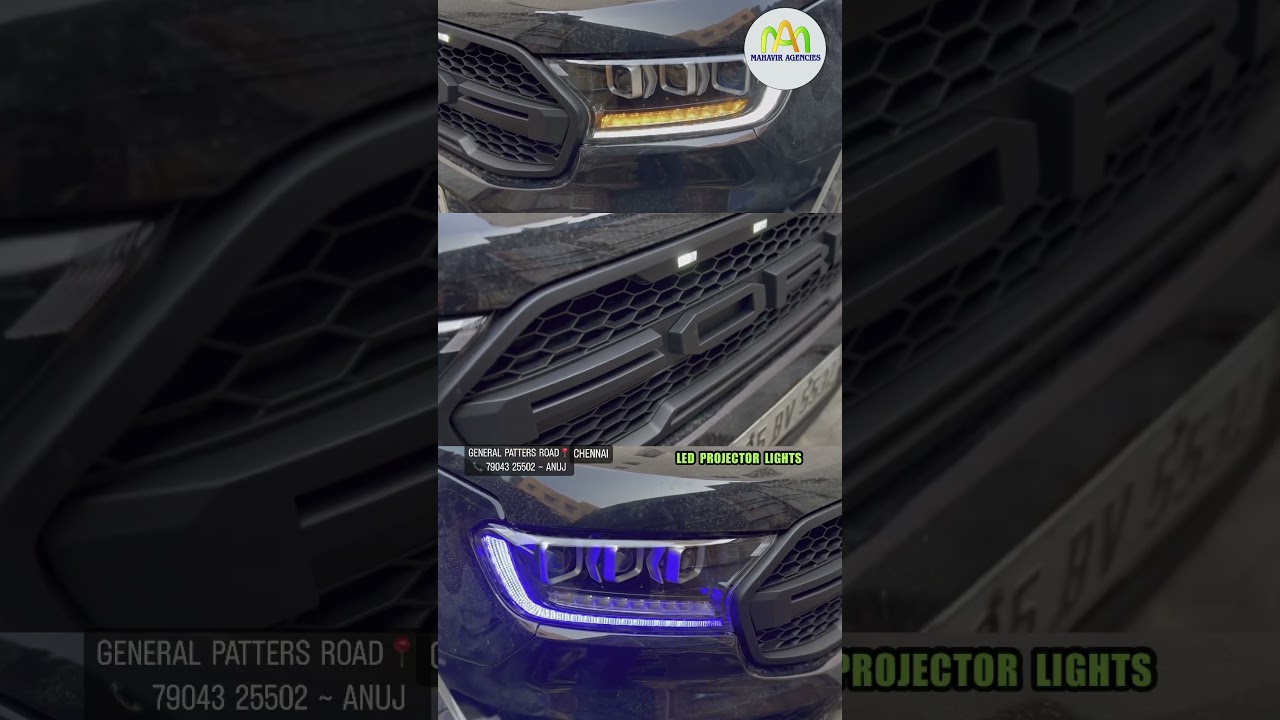 LED PROJECTOR LIGHTS Modification for FORD ENDEAVOUR | 📍MAHAVIR AGENCIES | 