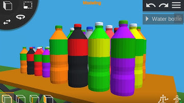Modeling Water Bottle In Prisma 3D App | Low Poly 3D Model |