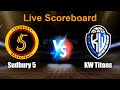 Sudbury 5 vs KW Titans Live Score - Canada Basketball Super League