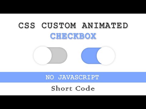 Custom Checkbox CSS Animated Toggle Switch No JavaScript Short Code 2023 #codeninjas #comedyshorts