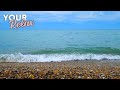 Шум морских волн на галечном пляже. Чистый и объемный звук.  6 часов видео в формате 4K.