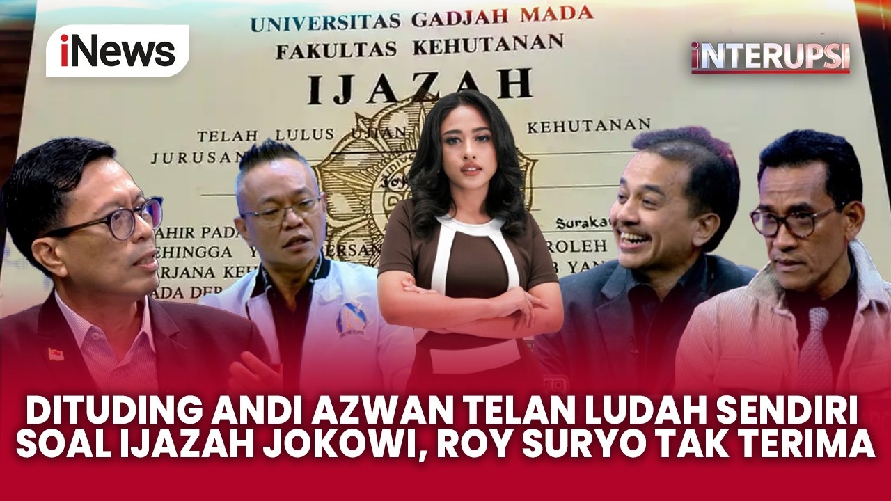 Dituding Andi Azwan Telan Ludah Sendiri Soal Ijazah Jokowi, Roy Suryo Tak Terima | Interupsi 5/3