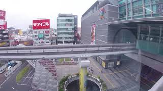 北九州　モノレール、小倉駅から　平和通り駅までKitakyushu.monorail.kokura.sta to hewa Street.sta