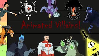 Animated VILLAINS tier list!