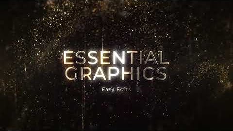 Luxury Gold Particles - Titles | After Effect Template
