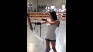 Sasha Doing Archery