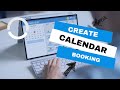 How to create a calendar booking with vbout