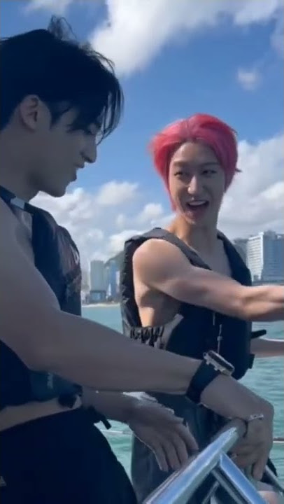 Mingyu & The8 deciding who will go in the water😂 #seventeen #mingyu #the8 #carats