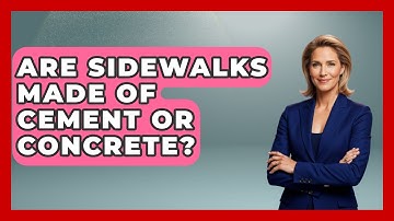 Are Sidewalks Made of Cement or Concrete? - Civil Engineering Explained