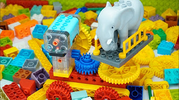 Satisfying Building Blocks Science ASMR How To Make An Elephant Circus Truck