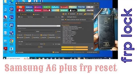 Samsung A6 plus frp reset by unlock tool
