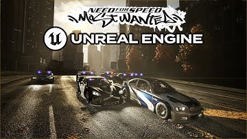Need For Speed Most Wanted Remake - Unreal Engine 5 - Cross calls all available units - Police chase