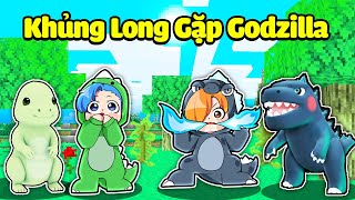 CẶP ĐÔI KHỦNG LONG GẶP GODZILLA TÔ GÀ TRONG MINECRAFT*HUY KHỦNG LONG SỐNG TRONG GIA ĐÌNH GODZILLA🦖🦕