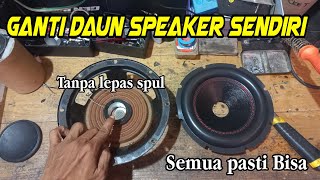 Cara ganti daun speaker dengan mudah