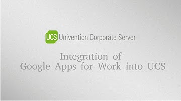 Integration of Cloud Service Google Apps for Work into UCS