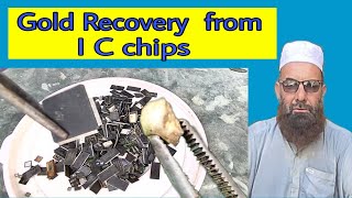 Gold Recovery from computer Ram and mobile phone IC chips.