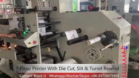 FPL320-2 Flexo Printer With Die Cut & Turret Rewind