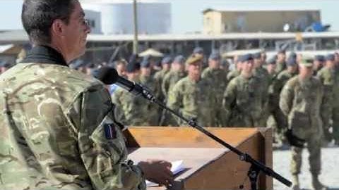 RAF Padre - Reverend (Flight Lieutenant) Paul Collins in Afghanistan