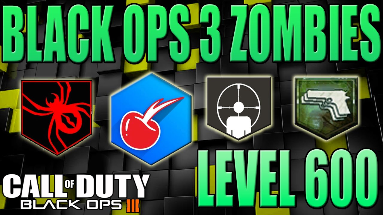 COD BLACK OPS 3 ZOMBIES LEVEL 600 W/ STATS & NEW ICONS "WIDOWS WINE