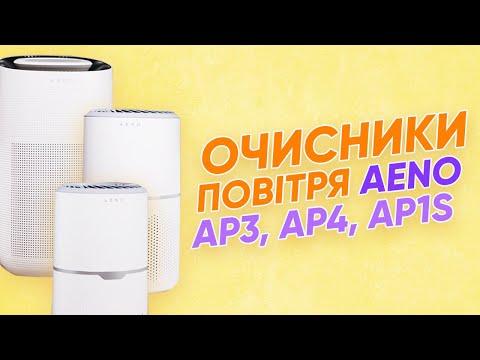 Очисники повітря AENO AP1S, AP3, AP4: щоб повітря в домі було чистим