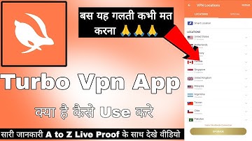 Turbo Vpn App || Turbo Vpn Capcut Connect Kaise Kare || How To Use Turbo Vpn App || Turbo Vpn review