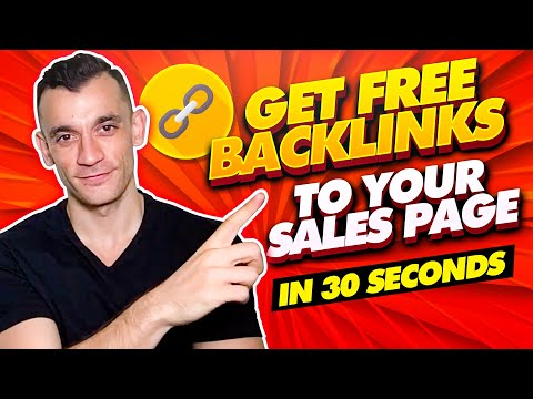Get FREE Backlinks To Your Sales Page In 30 Seconds
