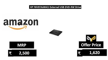 HP F6V97AA#ACJ External USB DVD-RW Drive