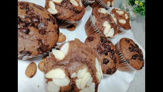 مافن الشوكولاطة والقهوة على السريع وصفة سهلة جدا واقتصادية Muffins au chocolat et café