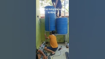 lắp hệ thống lọc nước giếng khoan nhiễm sắt phèn bằng bồn lọc sục rửa tự động