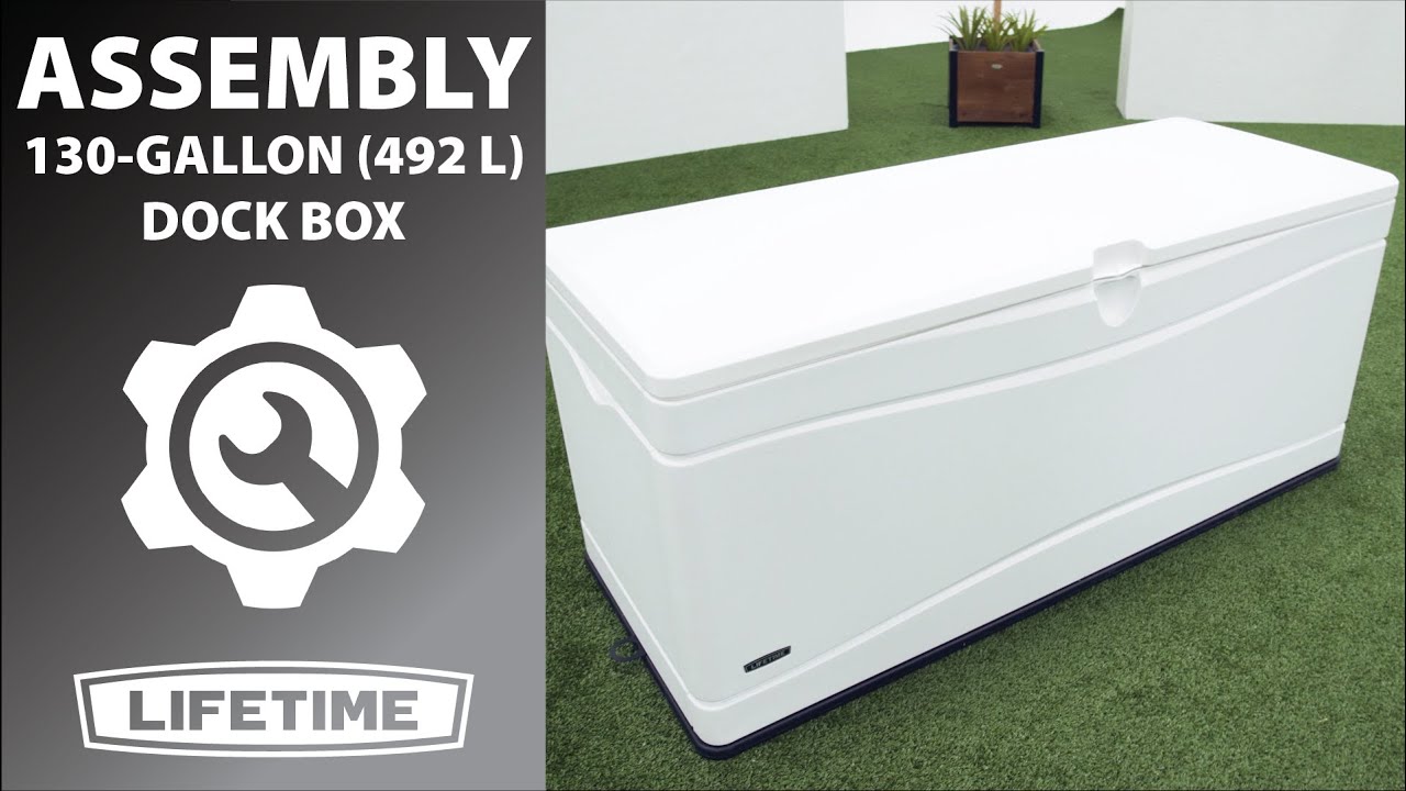 Lifetime 130 Gallon Dock Box  Lifetime Assembly Video 